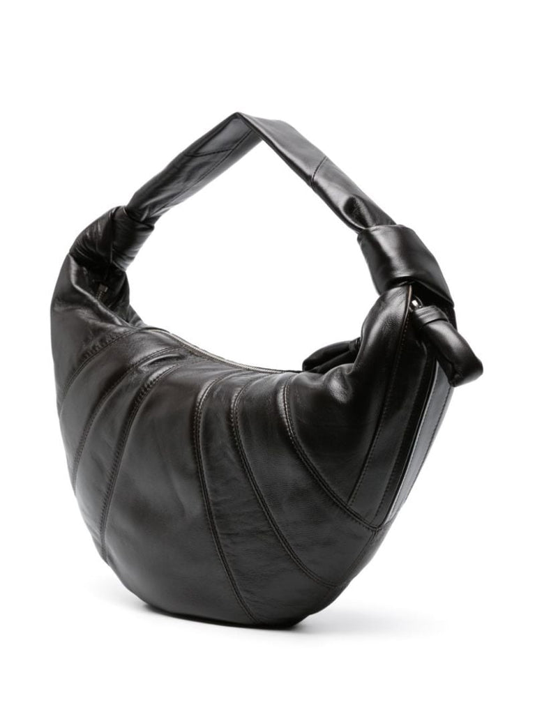 Brown Medium Croissant Shoulder Bag