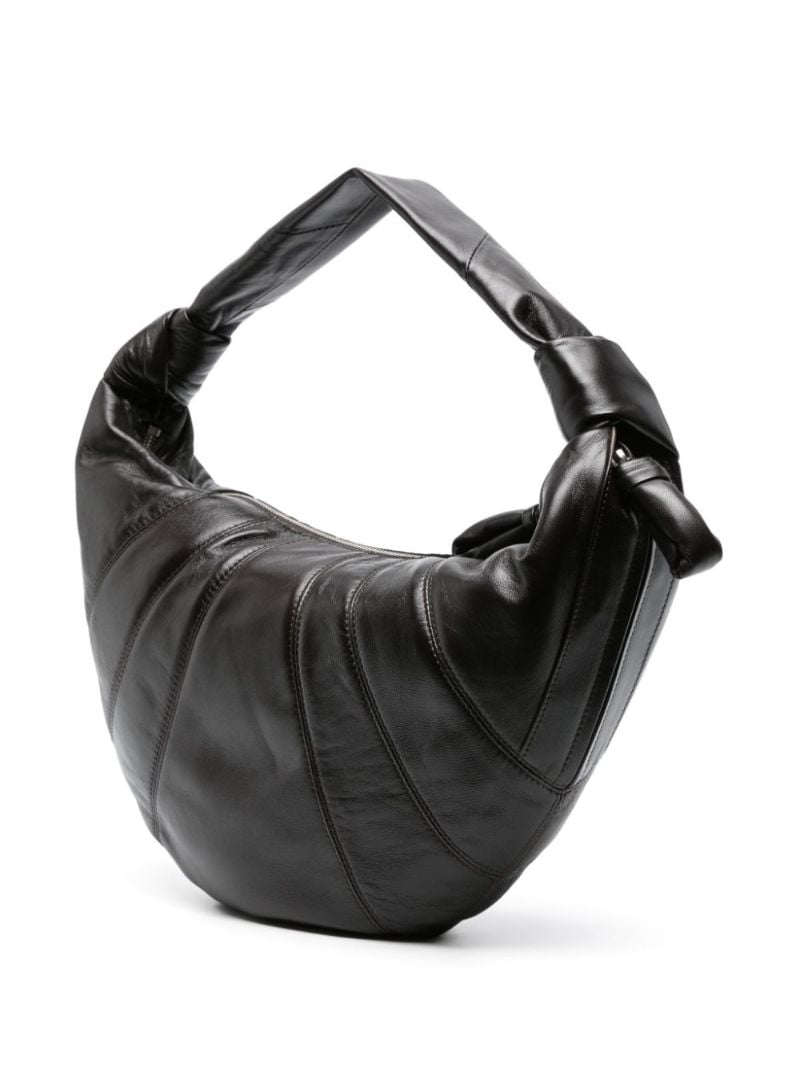 Brown Medium Croissant Shoulder Bag