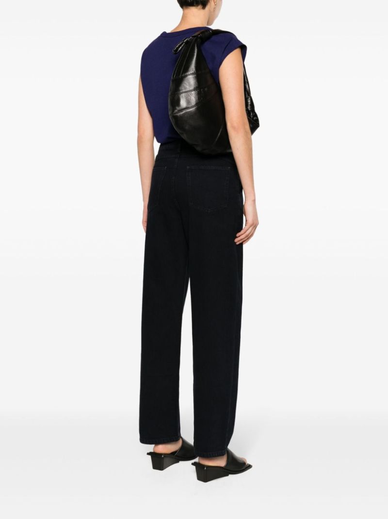 Black Large Croissant Shoulder Bag