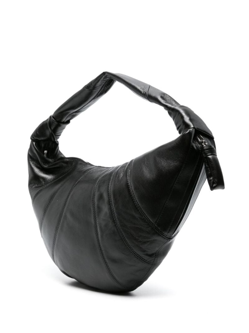 Black Large Croissant Shoulder Bag