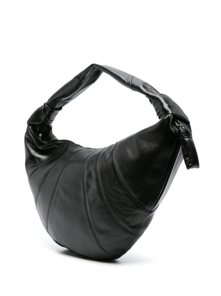 Black Large Croissant Shoulder Bag