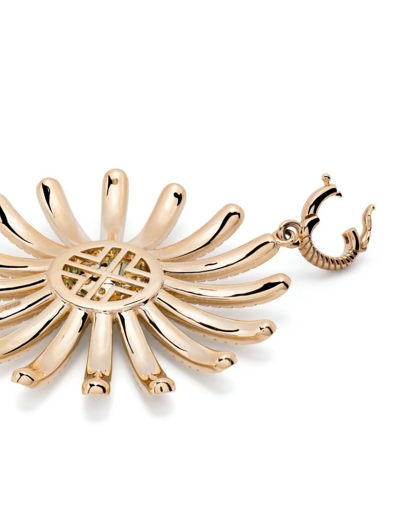 18k Yellow Gold Major Sunflower Pendant