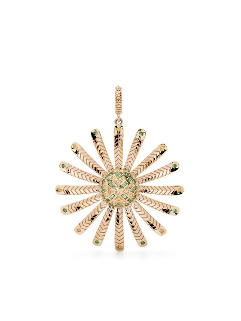 18k Yellow Gold Major Sunflower Pendant