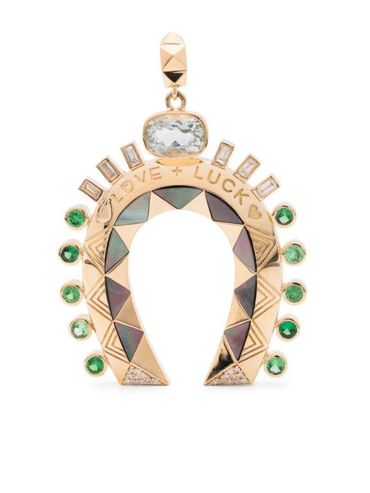 18k Yellow Gold Horseshoe Pendant