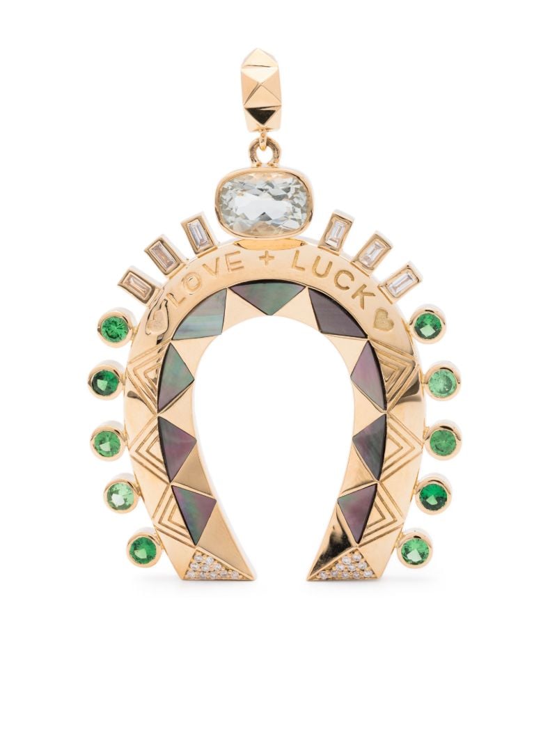 18k Yellow Gold Horseshoe Pendant