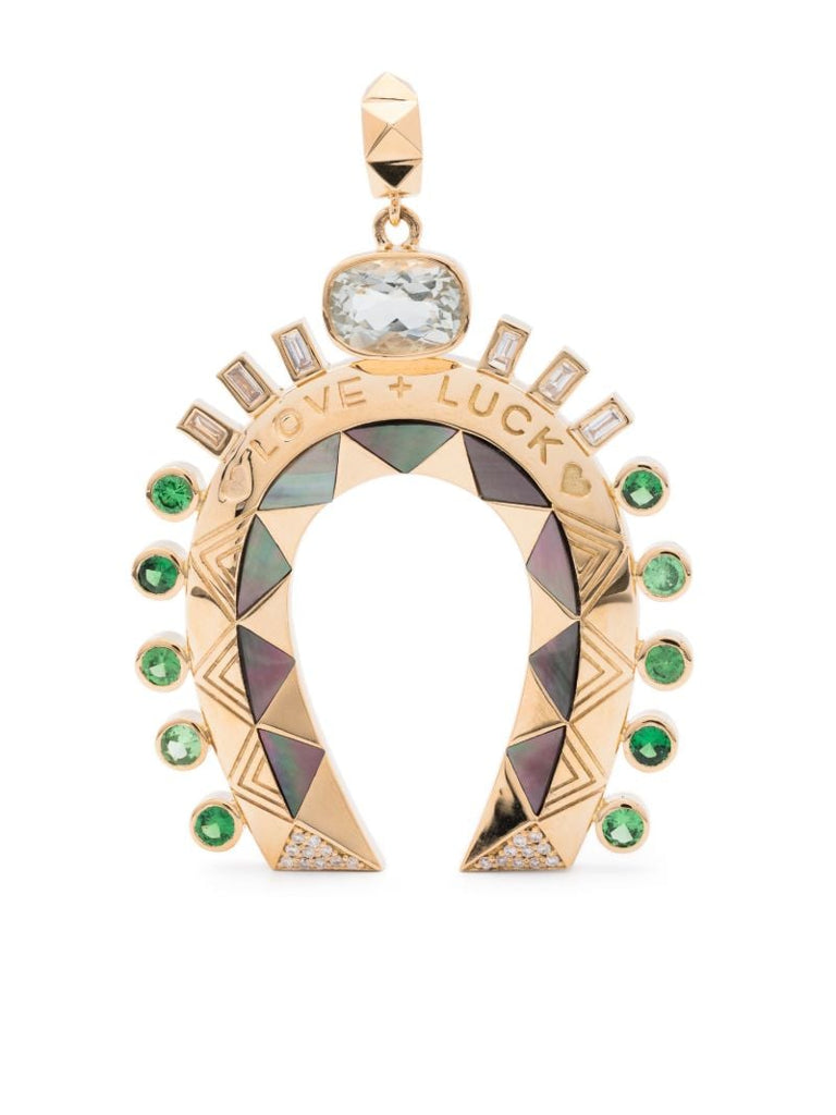 18k Yellow Gold Horseshoe Pendant