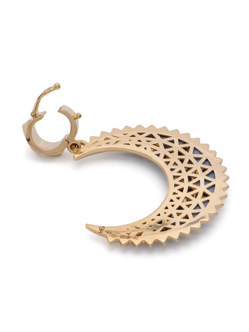 18k Yellow Gold Mini Moon Pendant