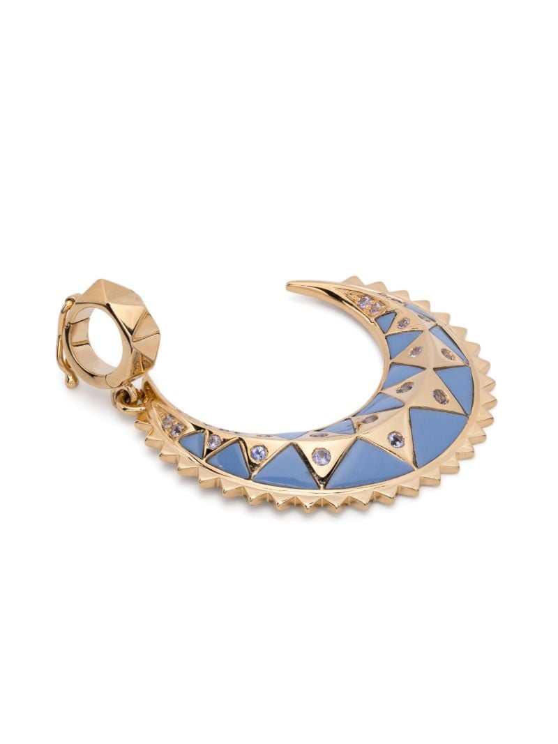 18k Yellow Gold Mini Moon Pendant