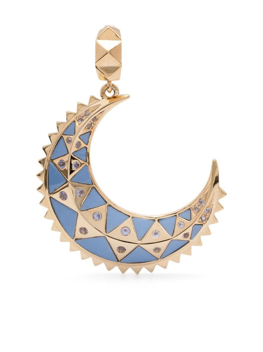 18k Yellow Gold Mini Moon Pendant