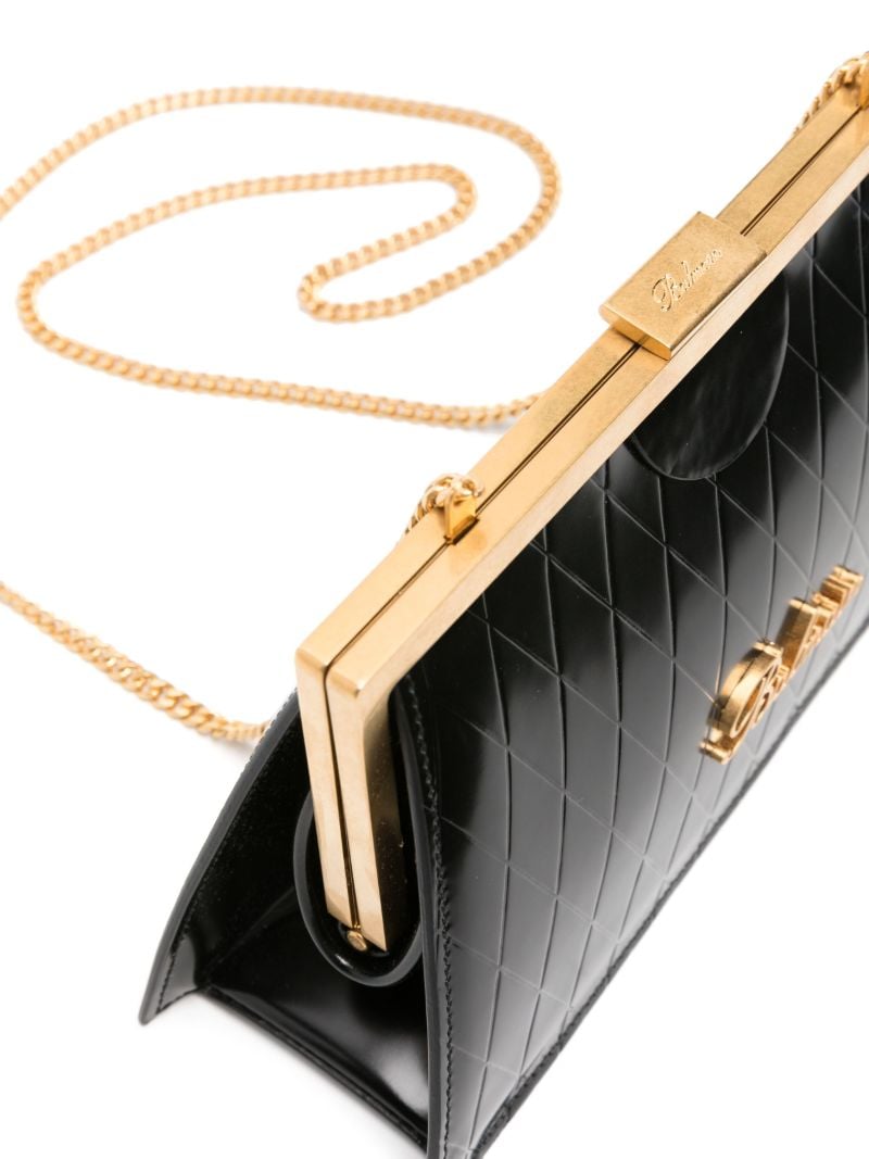 Black B-buzz Leather Clutch Bag