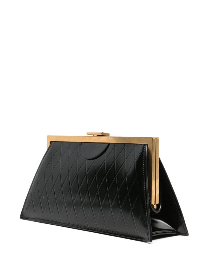 Black B-buzz Leather Clutch Bag