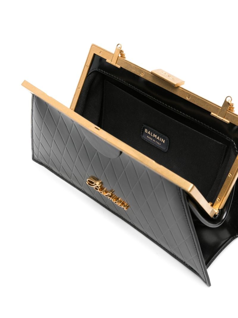 Black B-buzz Leather Clutch Bag