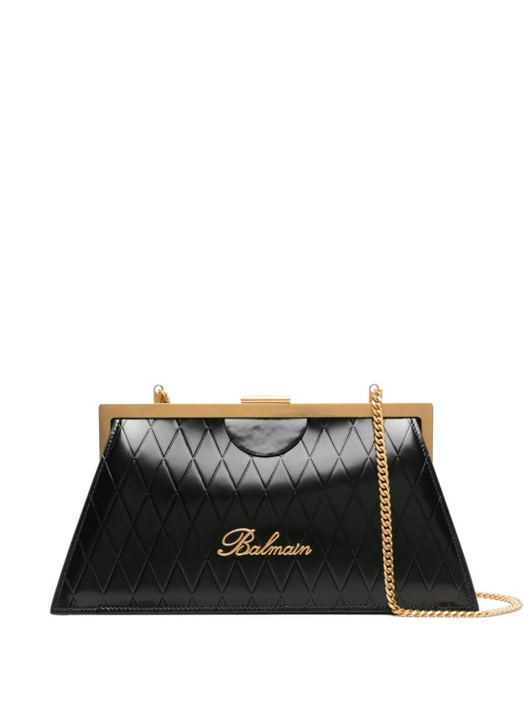 Black B-buzz Leather Clutch Bag