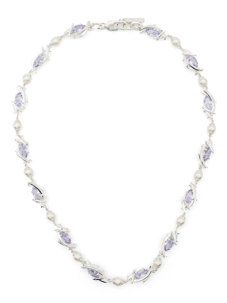 Sterling Silver Eryn Navette Choker Necklace