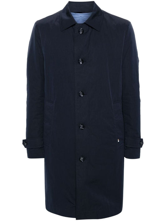 Blue Single-breasted Coat