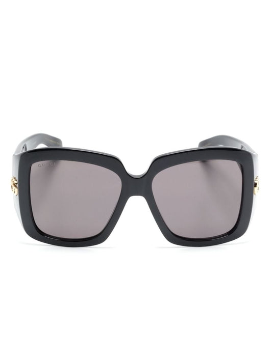 Black Gg Oversized Sunglasses