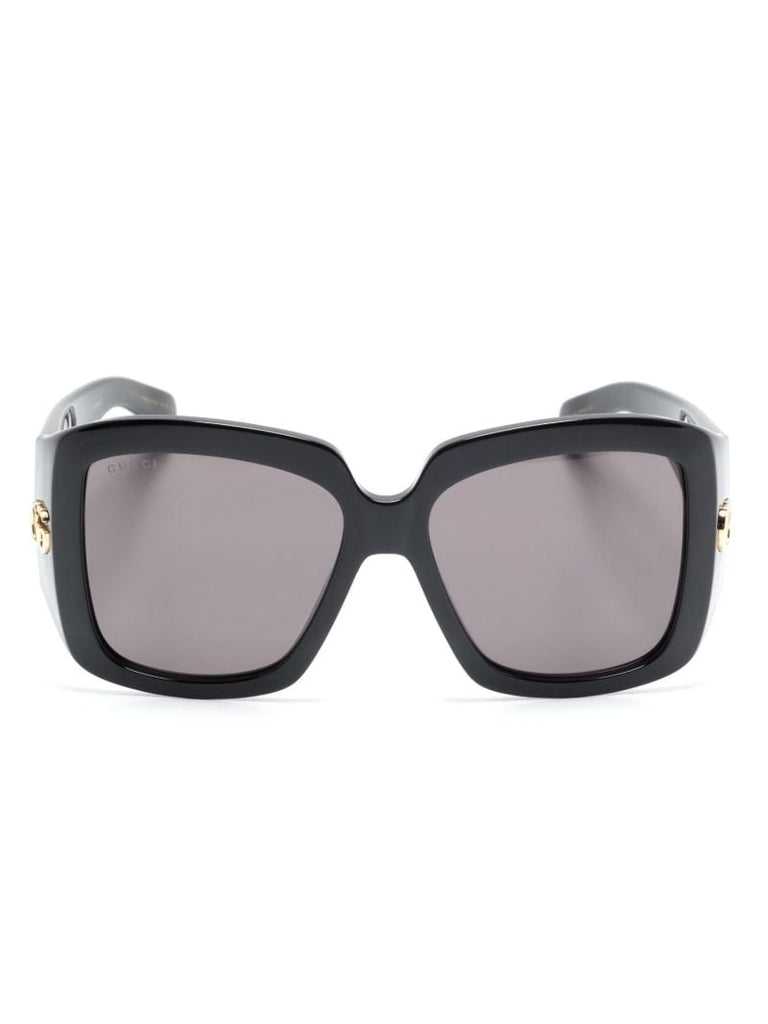 Black Gg Oversized Sunglasses
