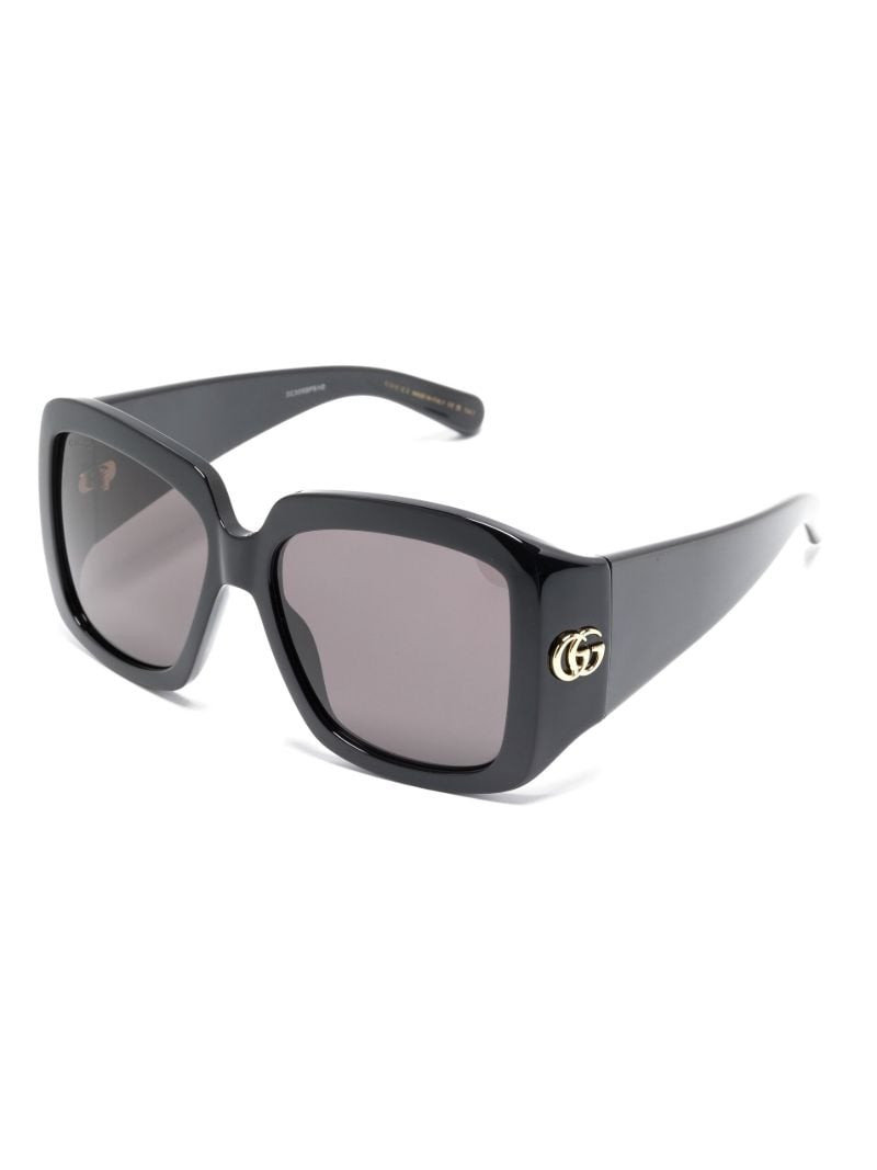 Black Gg Oversized Sunglasses