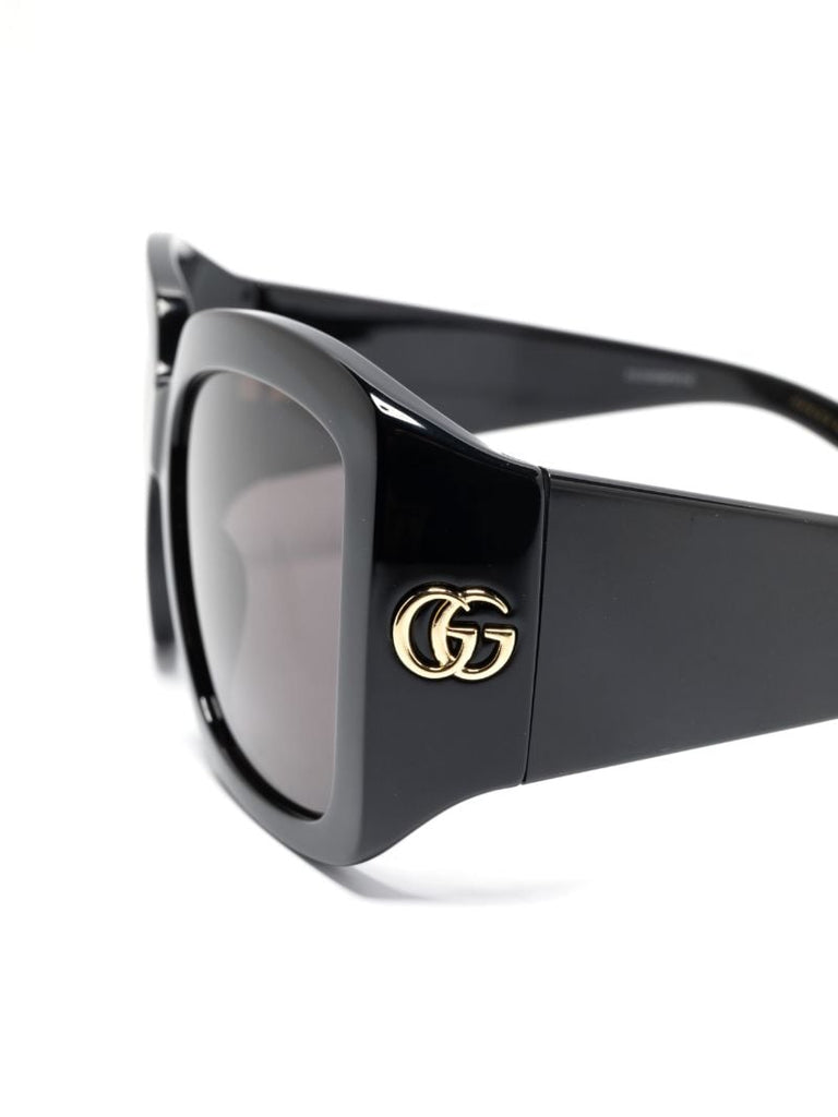 Black Gg Oversized Sunglasses