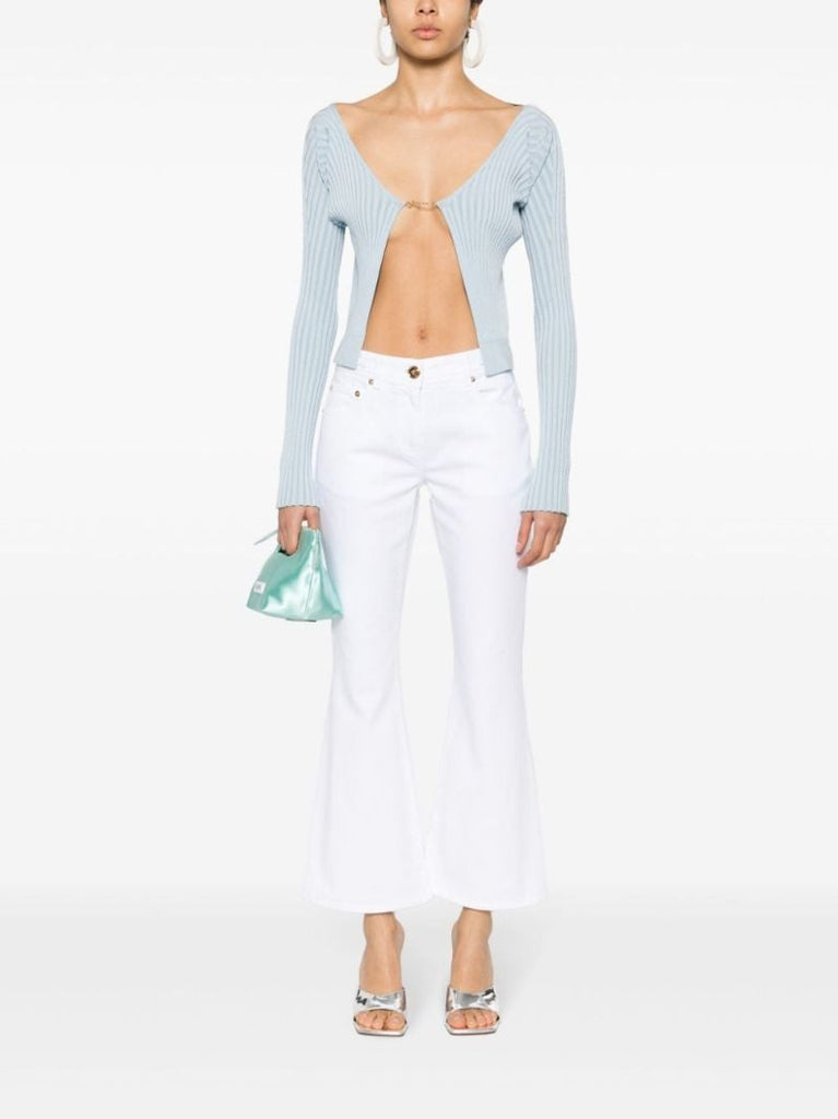 White Medusa '95 Mid-rise Flared Jeans