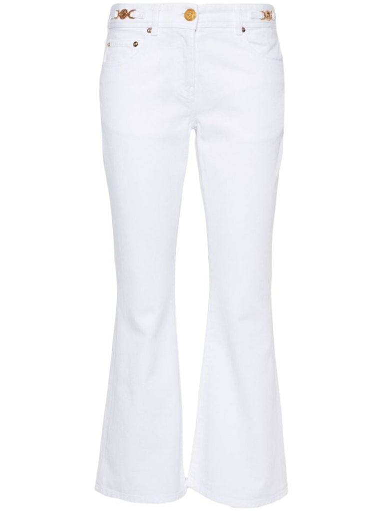 White Medusa '95 Mid-rise Flared Jeans