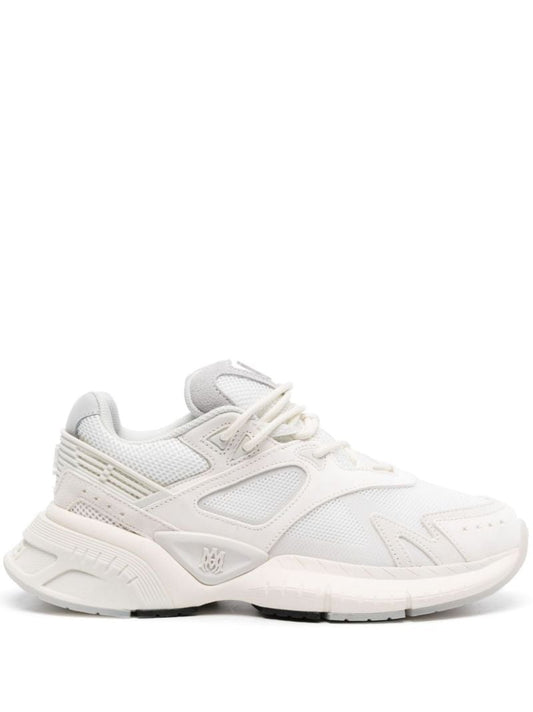 White Ma-runner Panelled Sneakers