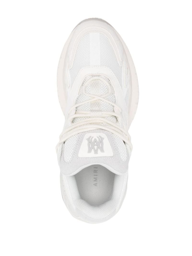 White Ma-runner Panelled Sneakers