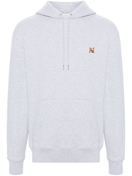 Grey Fox AppliquÃ© Cotton Hoodie