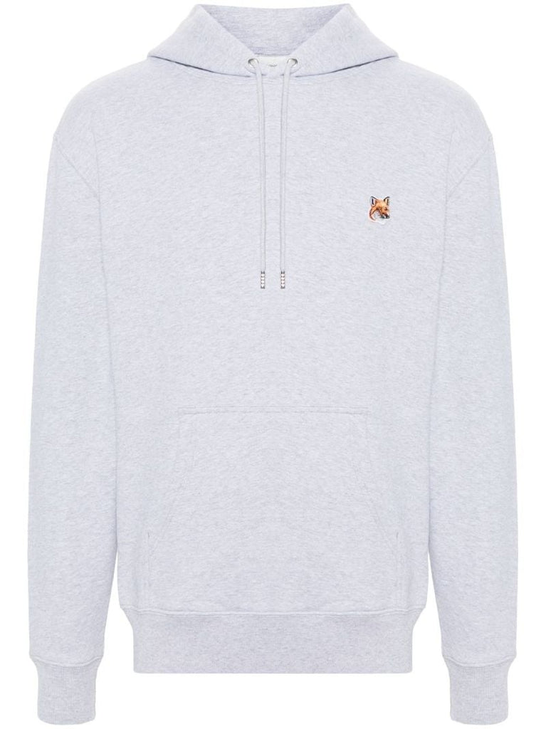 Grey Fox AppliquÃ© Cotton Hoodie