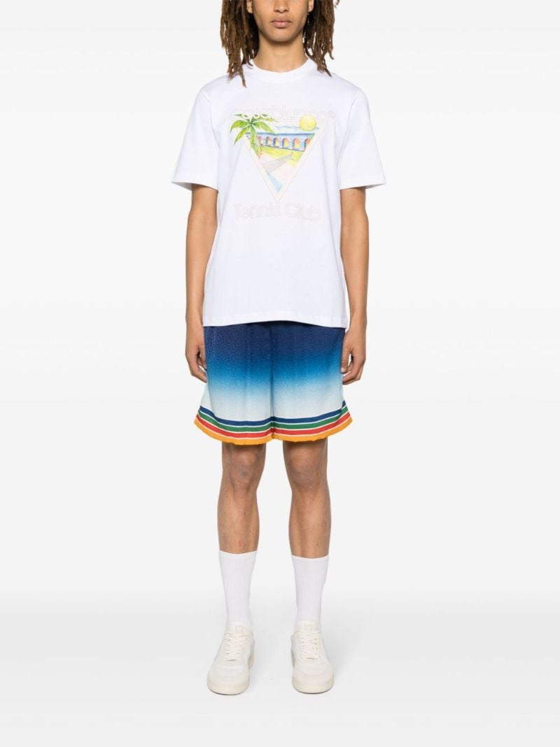 White Graphic-print Cotton T-shirt