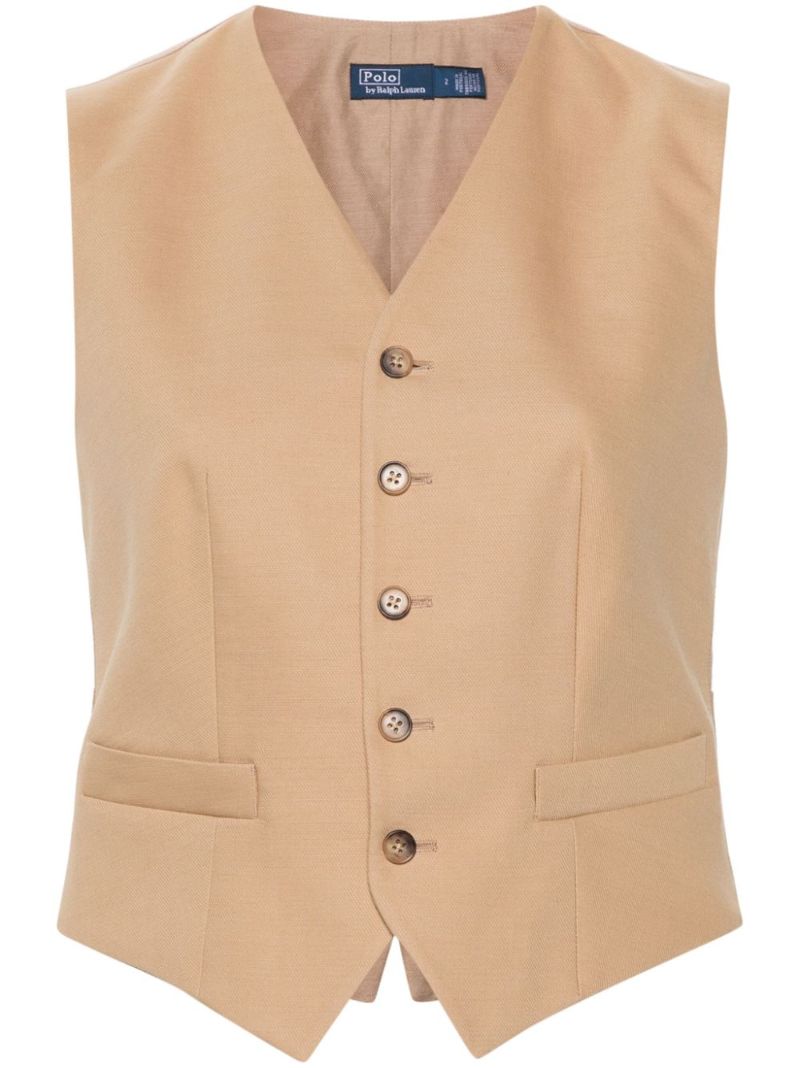 Neutral Twill-weave Gilet