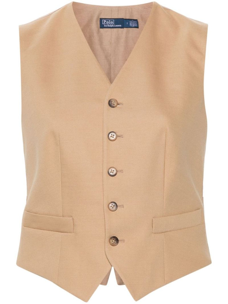 Neutral Twill-weave Gilet