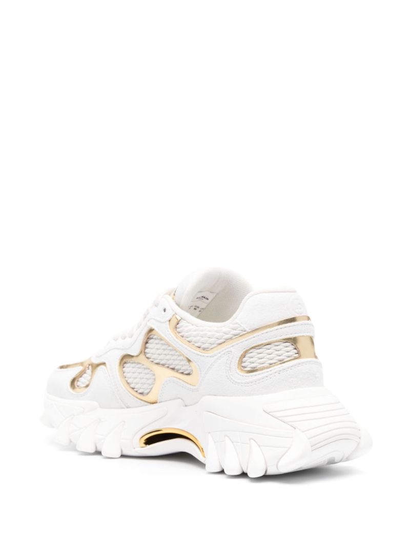 White B-east Panelled Sneakers