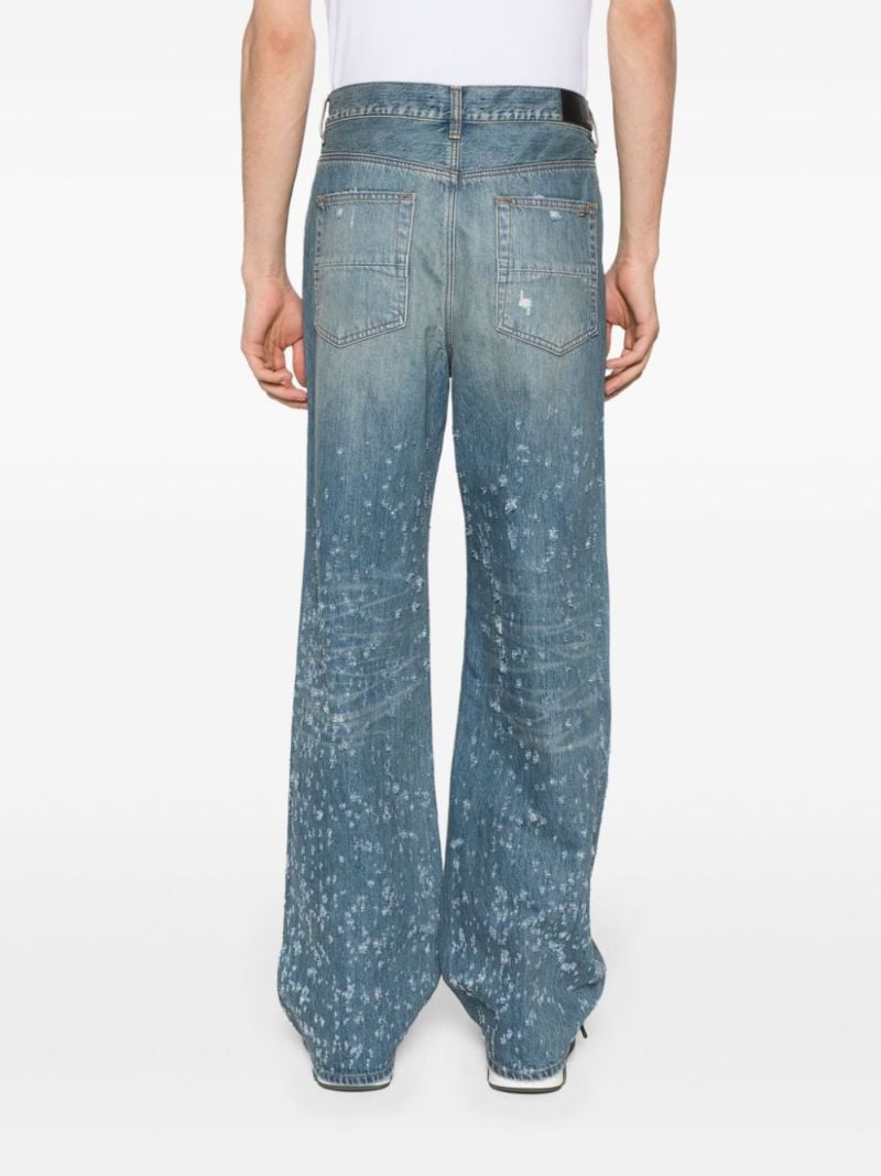 Blue Shotgun Wide-leg Jeans