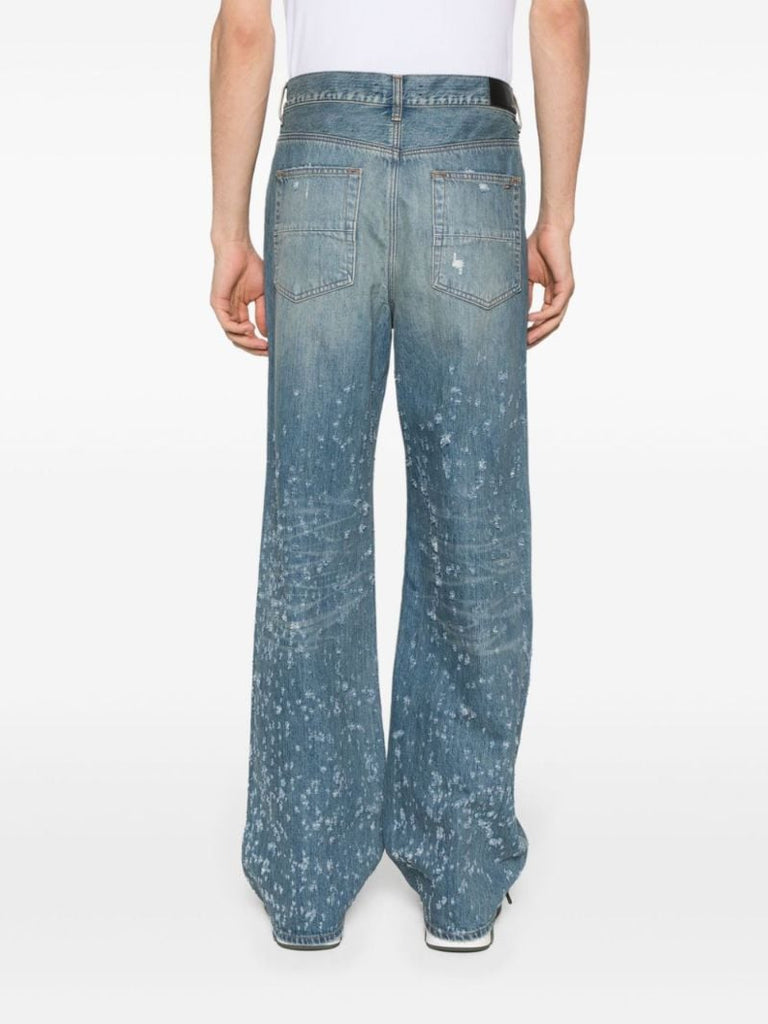 Blue Shotgun Wide-leg Jeans