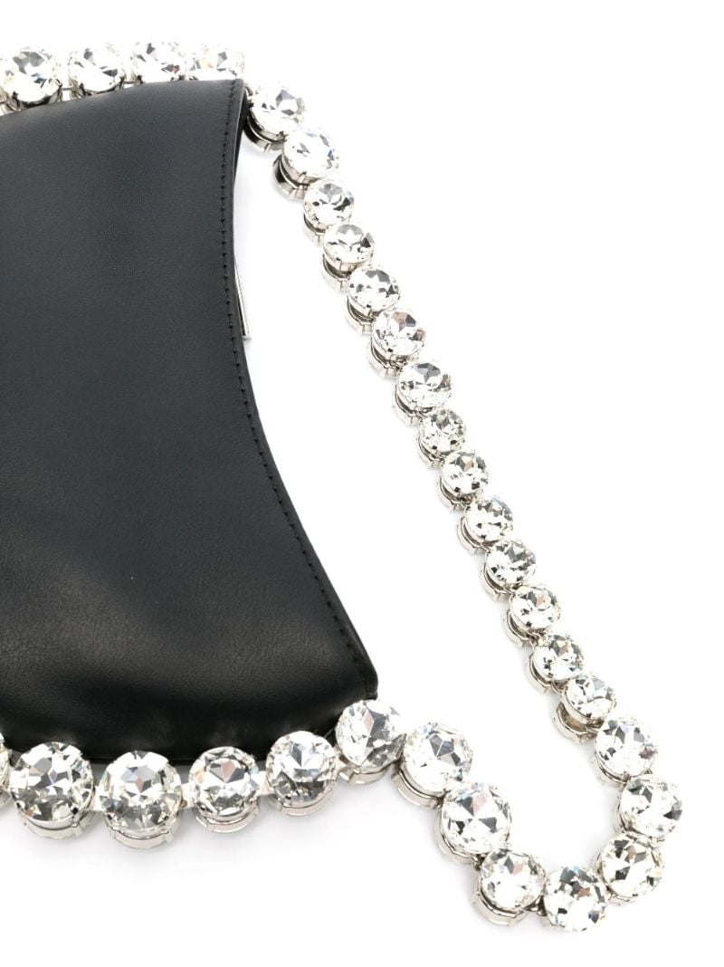 Black Flexible Eternity Leather Mini Bag