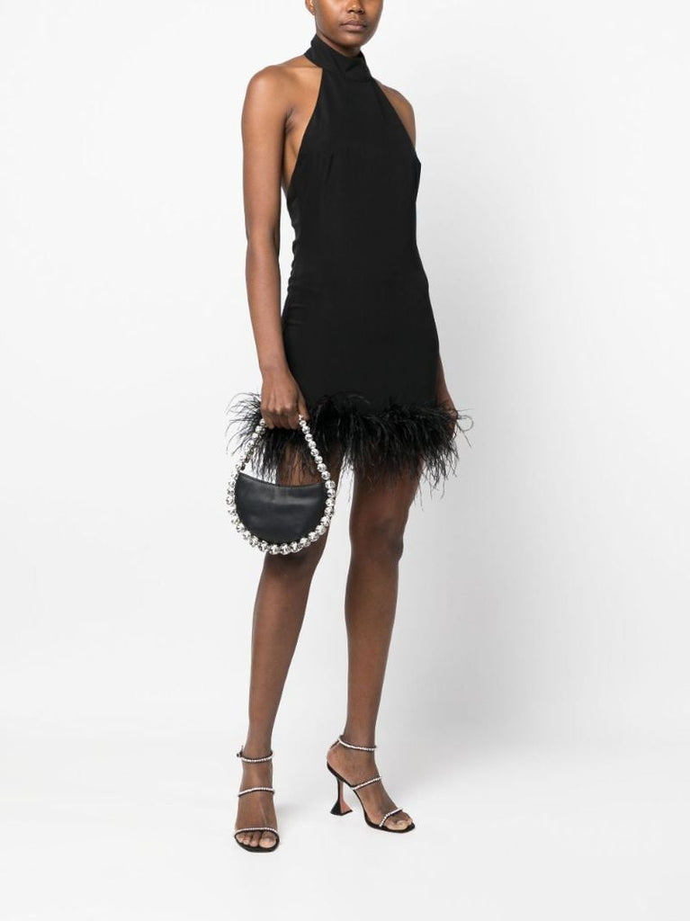 Black Flexible Eternity Leather Mini Bag
