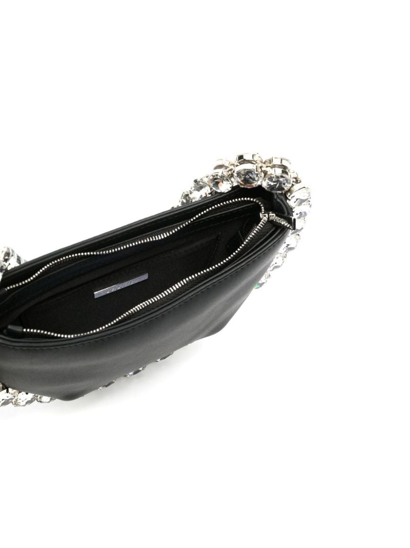 Black Flexible Eternity Leather Mini Bag