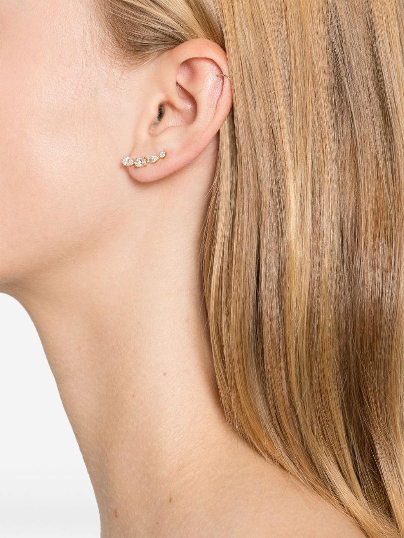 18k Recycled Yellow Gold Miro Diamond Earring