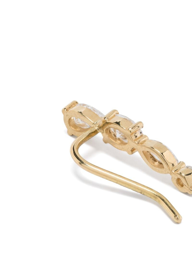 18k Recycled Yellow Gold Miro Diamond Earring