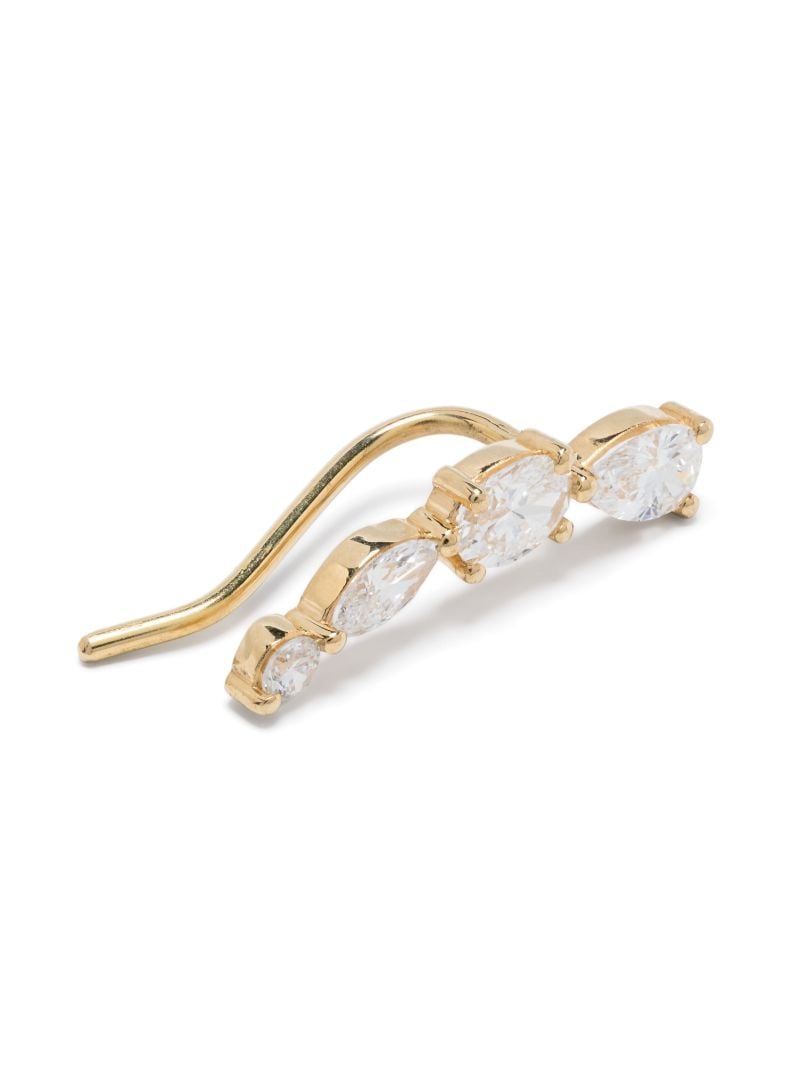 18k Recycled Yellow Gold Miro Diamond Earring