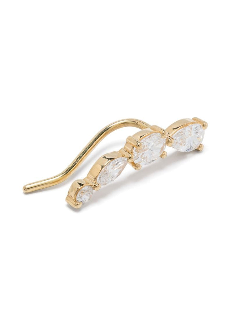 18k Recycled Yellow Gold Miro Diamond Earring