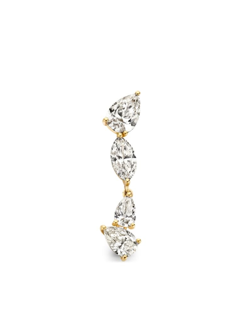18k Yellow Gold Layla Diamond Earring