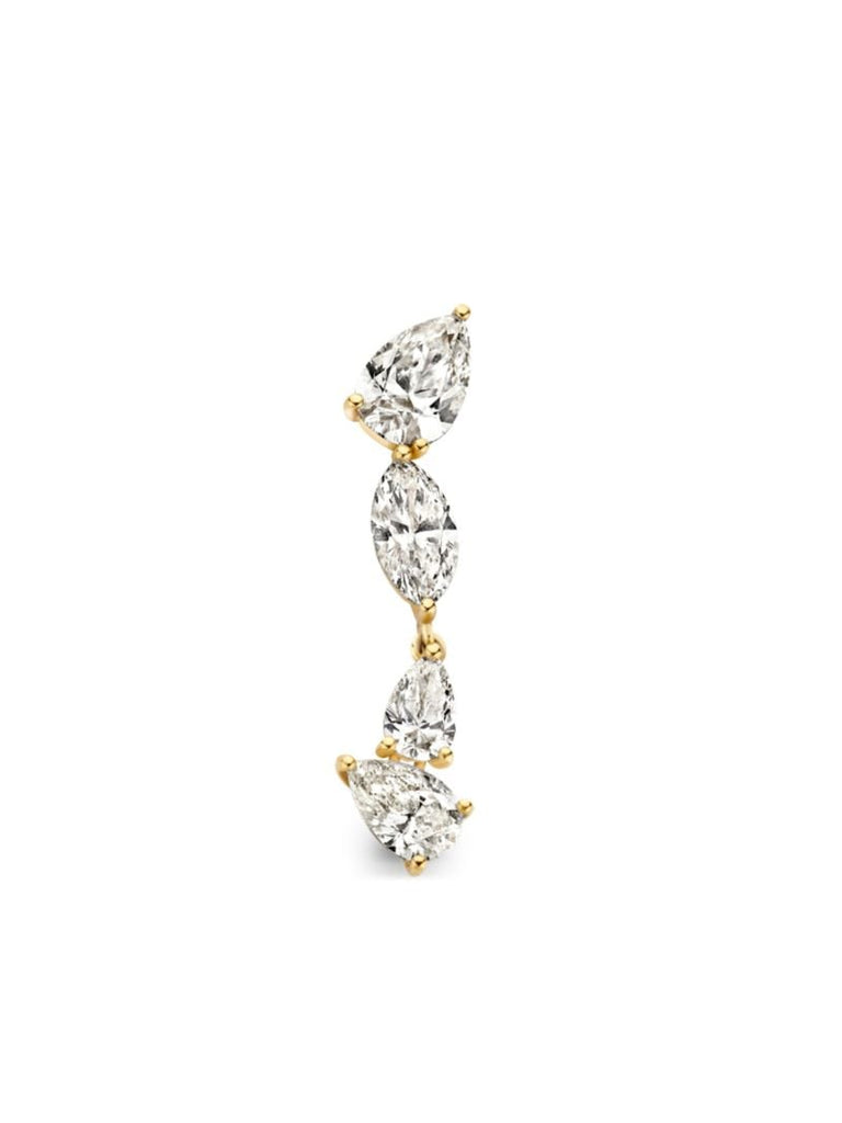 18k Yellow Gold Layla Diamond Earring