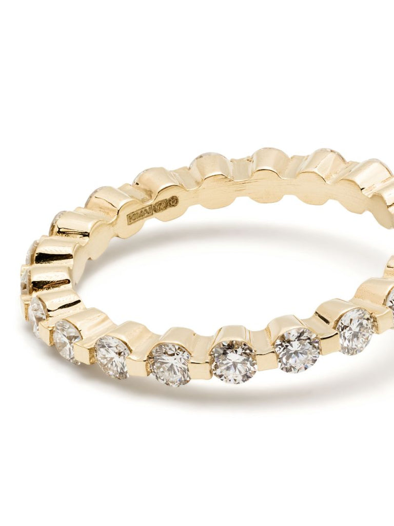18k Recycled Yellow Gold Castle Diamond Ring
