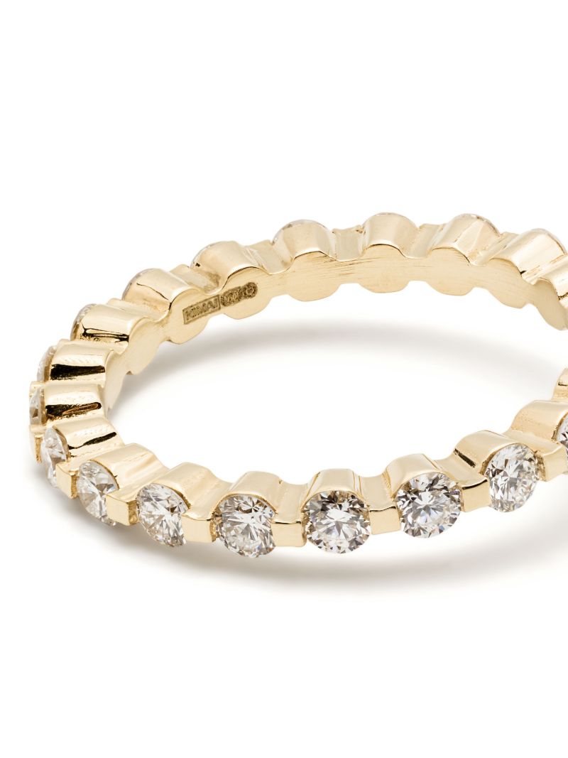 18k Recycled Yellow Gold Castle Diamond Ring