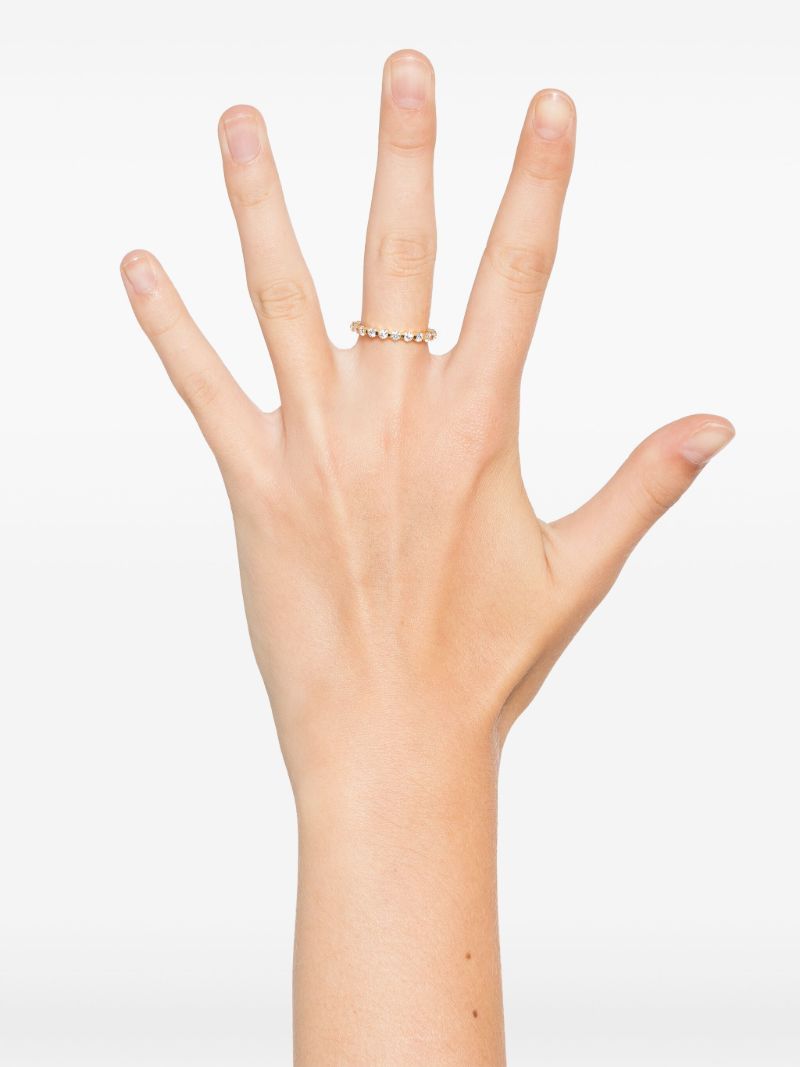 18k Recycled Yellow Gold Castle Diamond Ring
