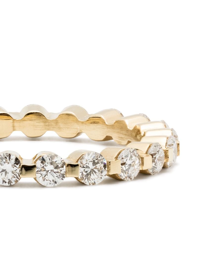 18k Recycled Yellow Gold Castle Diamond Ring