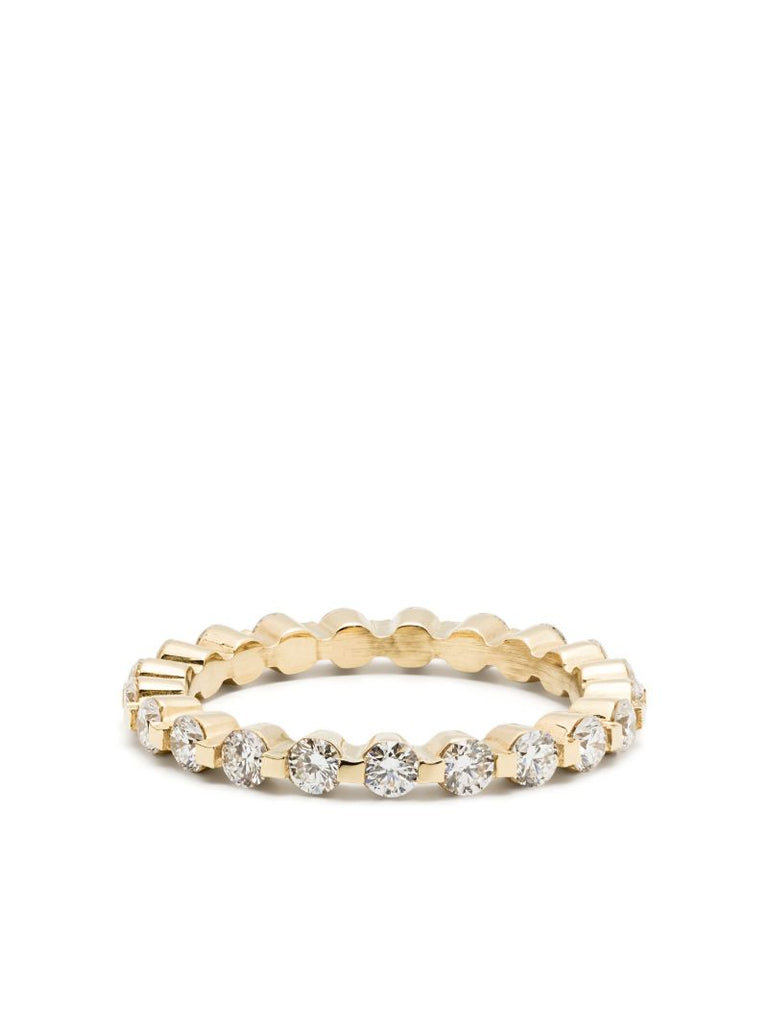 18k Recycled Yellow Gold Castle Diamond Ring
