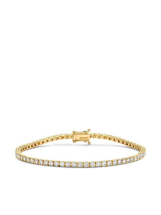 18k Yellow Gold Tennis Diamond Bracelet